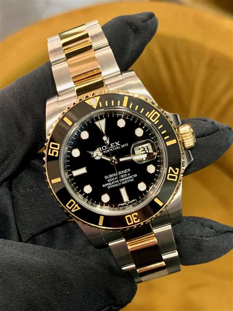 price rolex submariner steel and yellow gold|white gold Rolex Submariner watches.